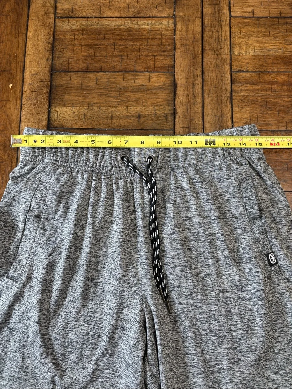 Ecko Unlimited Heather Grey Athletic Drawstring Shorts